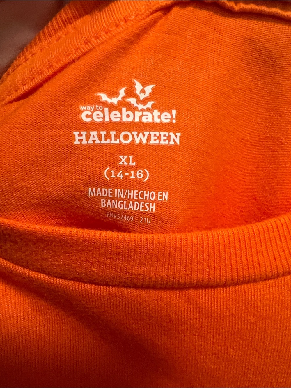 #3124**boy/girl Trick Or Treat Orange Youths T-Shirt - Picture 3 of 17
